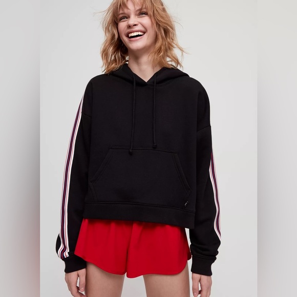 TNA Fleece Cropped Hoodie Beige - Picture 3 of 3